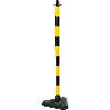 Einzelkettenständer Intern Medi, gelb/schwarz, Kunststoff, 900mm Einzelkettenständer Intern Medi, gelb/schwarz, Kunststoff, 900mm