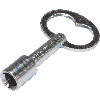Dreikantschlüssel für Parky, Stahl, 80x45x15mm, 0,07kg