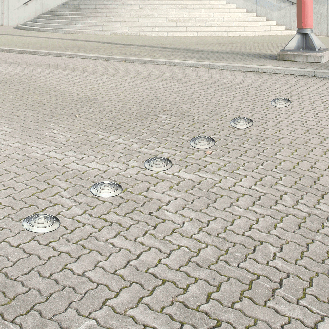 Markierungsnagel Typ A, ohne Reflektoren, breiter Schaft, Aluminium, Ø100mm-Beschreibung lesen
