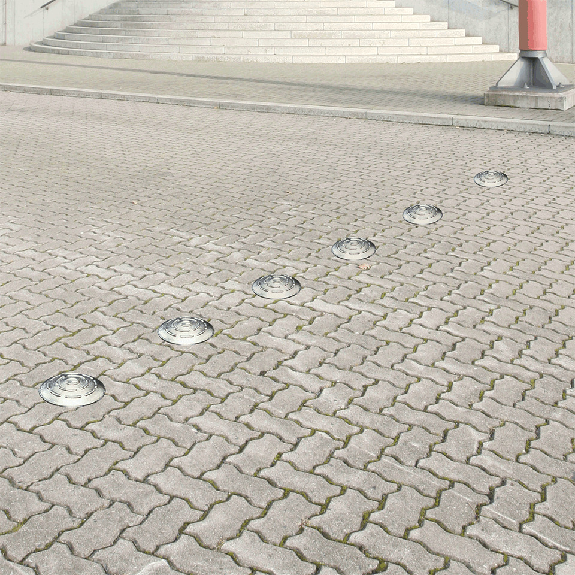 Markierungsnagel Typ A, ohne Reflektoren, breiter Schaft, Aluminium, Ø100mm-Beschreibung lesen