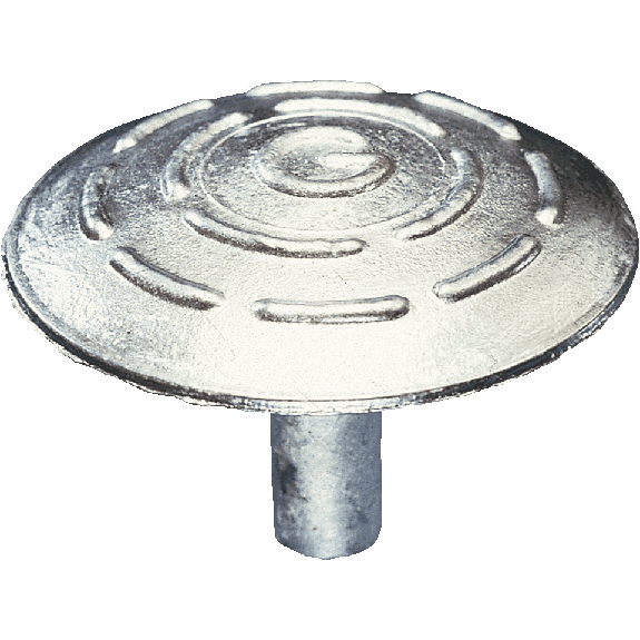 Markierungsnagel Typ A, ohne Reflektoren, breiter Schaft, Aluminium, Ø100mm-Beschreibung lesen