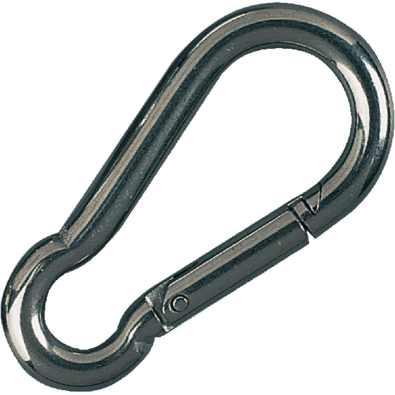 Karabinerhaken, galvanisch verzinkt, Stahl, Ø 6mm, 20/VE Karabinerhaken, galvanisch verzinkt, Stahl, Ø 6mm, 20/VE-Beschreibung lesen