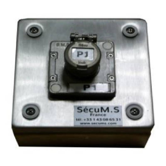 Serrure à contacts rotatifs 2O2F, avec cache entrée, coffret inox - SWL-2O2F-IP55M-Lire la description
