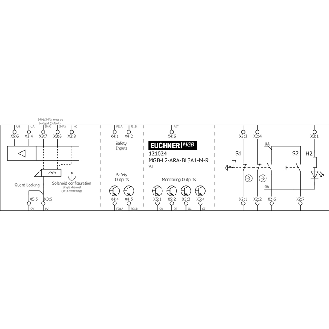 Module dinterverrouillage (magnétique), 1 bouton, arrêt durgence - MGB-L2-ARA-BL3A1-M-R-121024-Lire la description