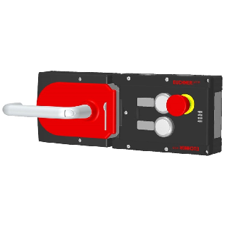 Système d'interverrouillage (magnétique), 2 boutons, arrêt durgence - MGB-L2H-ARA-L-121264-Lire la description