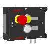 Module d'interverrouillage (magnétique), 2 boutons, arrêt durgence - MGB-L2-ARA-AA2A1-S1-R-110708