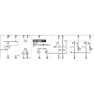Module dinterverrouillage (mécanique), 2 boutons, arrêt durgence - MGB-L1-ARA-AB8A1-S1-R-117310-Lire la description