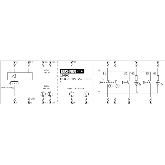Module dinterverrouillage (mécanique), 2 boutons, arrêt durgence - MGB-L1-ARA-AA2A1-S1-R-116301-Lire la description