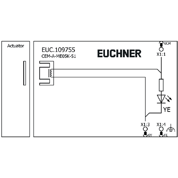 Électroaimant pour linterverrouillage de portes daccès - CEM-A-ME05K-S1 Électroaimant pour linterverrouillage de portes daccès - CEM-A-ME05K-S1-Lire la description
