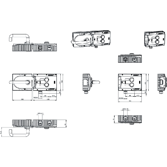 Système dinterverrouillage (magnétique), 2 boutons - MGB-L2H-ARA-L-121114 Système dinterverrouillage (magnétique), 2 boutons - MGB-L2H-ARA-L-121114-Lire la description