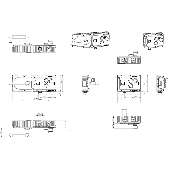 Module d'interverrouillage (mécanique), 2 boutons, arrêt durgence - MGB-L1-ARA-AB8A1-S1-L-117312 Module d'interverrouillage (mécanique), 2 boutons, arrêt durgence - MGB-L1-ARA-AB8A1-S1-L-117312-Lire la description