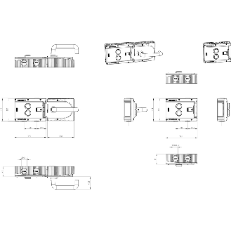 Module de verrouillage, 2 boutons - MGB-L0-ARA-AL2A1-M-R-121058-Lire la description