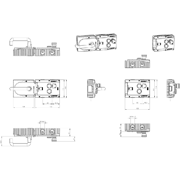 Système d'interverrouillage (mécanique), 2 boutons, arrêt durgence - MGB-L1H-ARA-L-121262 Système d'interverrouillage (mécanique), 2 boutons, arrêt durgence - MGB-L1H-ARA-L-121262-Lire la description