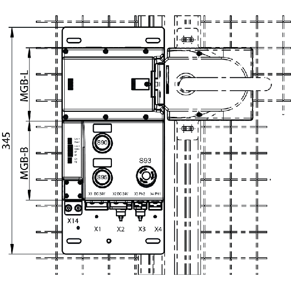 Système d'interverrouillage (magnétique), 3 éléments de commande - MGB-L2HB-PNA-R-121849 Système d'interverrouillage (magnétique), 3 éléments de commande - MGB-L2HB-PNA-R-121849-Lire la description