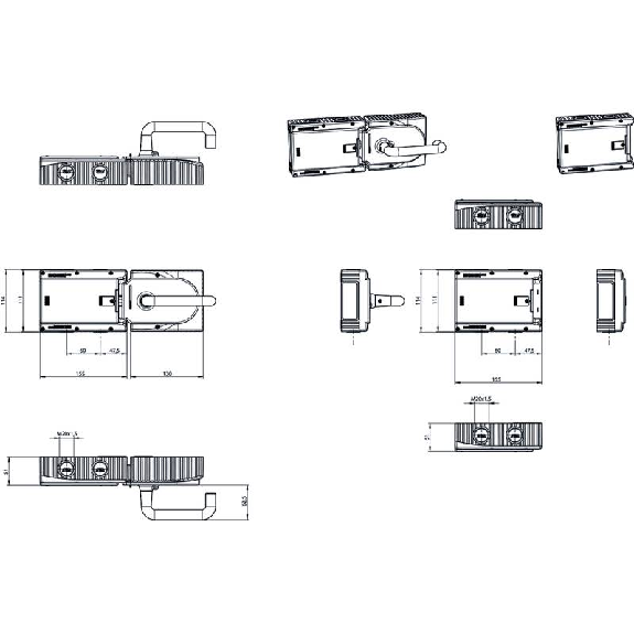 Module d'interverrouillage (mécanique), sans éléments de commande - MGB-L1-ARA-AA1A1-M-104302 Module d'interverrouillage (mécanique), sans éléments de commande - MGB-L1-ARA-AA1A1-M-104302-Lire la description