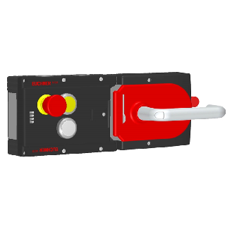 Système d'interverrouillage (mécanique), 2 boutons, arrêt d'urgence - MGB-L1HE-ARA-R-110220-Lire la description