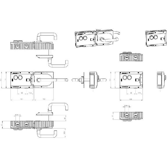 Module d'interverrouillage (magnétique), 2 boutons - MGB-L2-ARA-AL1A1-M-R-121053 Module d'interverrouillage (magnétique), 2 boutons - MGB-L2-ARA-AL1A1-M-R-121053-Lire la description