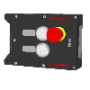 Module d'interverrouillage (mécanique), 2 boutons, arrêt durgence - MGB-L1-ARA-AM3A1-M-L-121261
