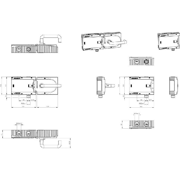 Module d'interverrouillage (magnétique), sans éléments de commande - MGB-L2-ARA-AA1A1-S1-R-109776 Module d'interverrouillage (magnétique), sans éléments de commande - MGB-L2-ARA-AA1A1-S1-R-109776-Lire la description