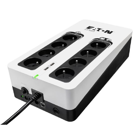 Eaton 3S, 850VA, 510W, Onduleur, Off Line, prises FR, port USB - 3S850F Eaton 3S, 850VA, 510W, Onduleur, Off Line, prises FR, port USB - 3S850F-Lire la description