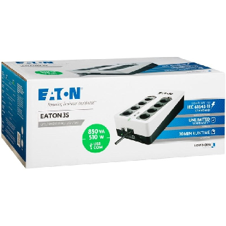 Eaton 3S, 850VA, 510W, Onduleur, Off Line, prises FR, port USB - 3S850F-Lire la description