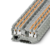 Bloc de jonction avec diode, Push-in, 0,14-4mm², gris - PT 2,5-QUATTRO-DIO/R-L
