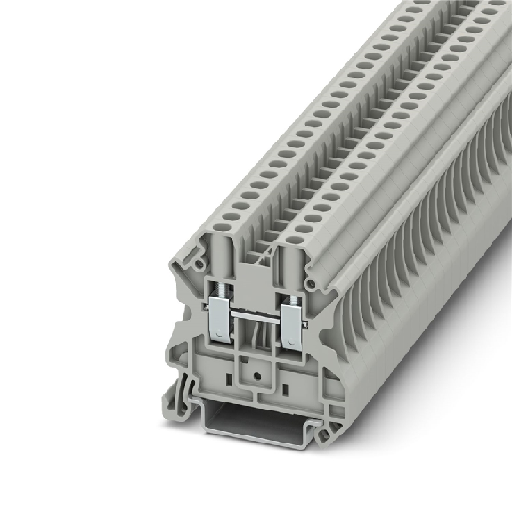 Bloc de jonction simple, à vis, 0,14 - 6mm², 32A, 1000V, gris - UT 4 Bloc de jonction simple, à vis, 0,14 - 6mm², 32A, 1000V, gris - UT 4-Lire la description
