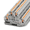 Bloc de jonction à 2 étages, Push-in, 0,2 - 6mm², gris - PTTBV 4 Bloc de jonction à 2 étages, Push-in, 0,2 - 6mm², gris - PTTBV 4