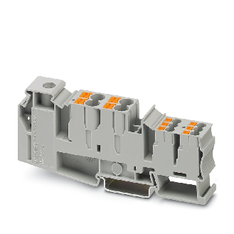 Borne collectrices de potentiel, Push-in, 11x 0,5-10mm², gris - PTU 35/4X6/6X2,5-Lire la description