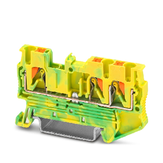 Bloc de jonction de protection, Push-in, 0,14 - 4mm², vert/jaune - PT 2,5-TWIN-PE-Lire la description