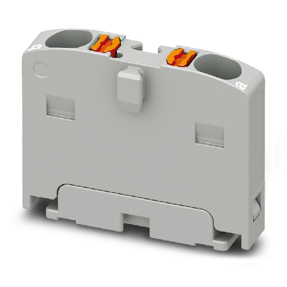 Bloc distributeur, 450V, 17,5A, Push-in, 2x 0,14-2,5mm², gris - PTFIX 2X1,5 GY Bloc distributeur, 450V, 17,5A, Push-in, 2x 0,14-2,5mm², gris - PTFIX 2X1,5 GY-Lire la description