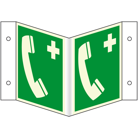 PERMALIGHT power langnachleuchtend Nasenschild Notruftelefon, ASR/ISO, Kunststoff, 200x200mm PERMALIGHT power langnachleuchtend Nasenschild Notruftelefon, ASR/ISO, Kunststoff, 200x200mm-Beschreibung lesen