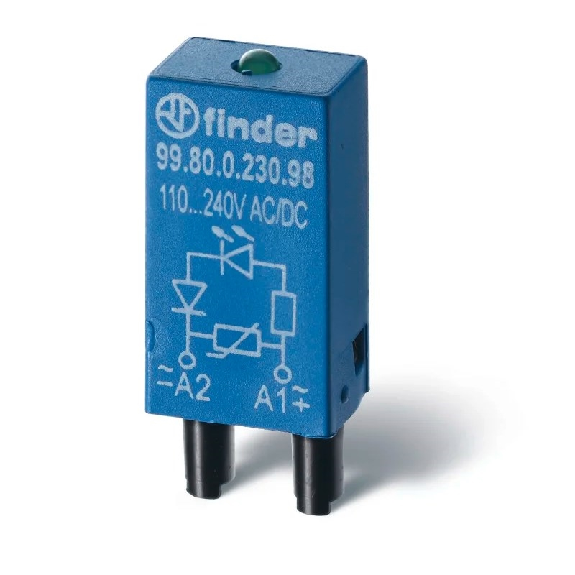 Module LED + Diode (+A1, polarité standard) (6...24)V DC - 9980902499 (99.80.9.024.99) Module LED + Diode (+A1, polarité standard) (6...24)V DC - 9980902499 (99.80.9.024.99)-Lire la description