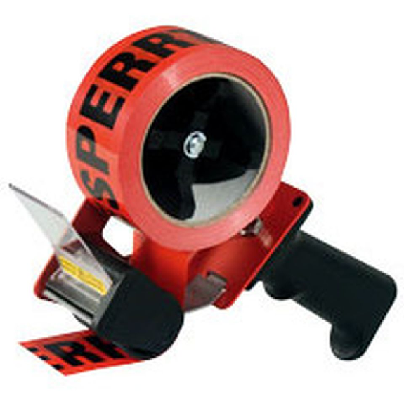 Handabroller, mit Bandlaufbremse, für Bänder bis 50 mm Breite und 66 m Länge Handabroller, mit Bandlaufbremse, für Bänder bis 50 mm Breite und 66 m Länge-Beschreibung lesen