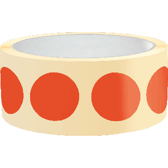 Markierungspunkte, rot, Folie, selbstklebend, Ø 25 mm, 100/Rolle-Beschreibung lesen