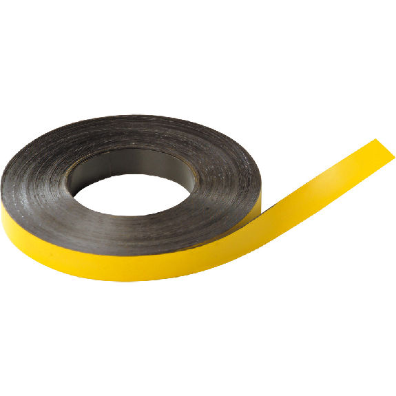 Magnetband, individuell beschriftbar, zum Zuschneiden, gelb, 40mm, 30m/Rolle Magnetband, individuell beschriftbar, zum Zuschneiden, gelb, 40mm, 30m/Rolle-Beschreibung lesen