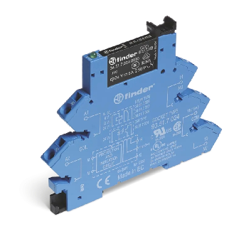 Interface modulaire à relais 1RT 6A 24V DC sensible, AgNi, à ressort - 386170240050 (38.61.7.024.0050)-Lire la description