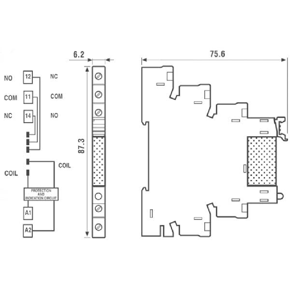 Interface modulaire à relais 1RT 6A 24V AC-DC, AgNi, bornes à cage - 385100240060 (38.51.0.024.0060) Interface modulaire à relais 1RT 6A 24V AC-DC, AgNi, bornes à cage - 385100240060 (38.51.0.024.0060)-Lire la description