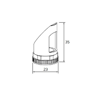 Renvoi d'angle 90° pour M18 - DEV90-Lire la description