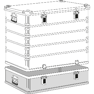 Transportkiste K470 Plus Oberteil 800x600x610mm 240l-Beschreibung lesen