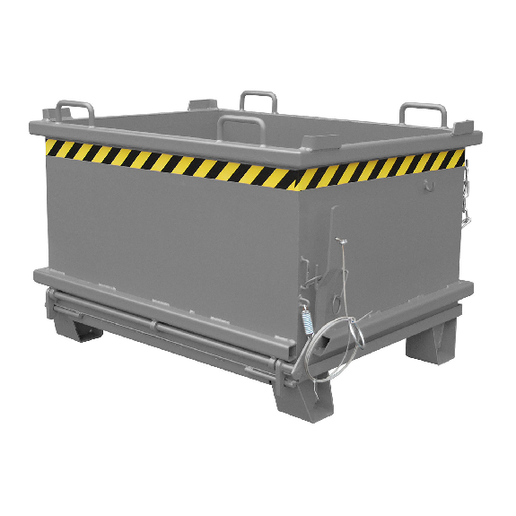 Contenedor de suelo plegable SB 500, pintado, gris ratón-Leer más