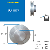 poulie aluminium trapézoïdale  1 gorges type Z diamètre 070 mm