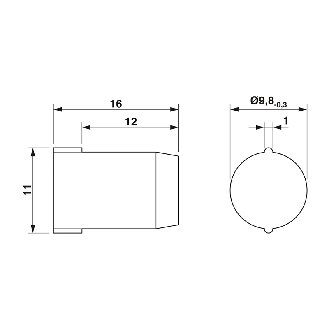 Bouchon, pour obturer les perçages non utilisés, diamètre 10 mm - SEALING PLUG 10X16 RD-Lire la description