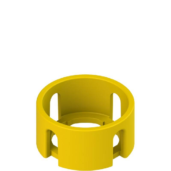 Collerette de protection cylindrique jaune avec 4 fentes Ø40x20mm Collerette de protection cylindrique jaune avec 4 fentes Ø40x20mm-Lire la description