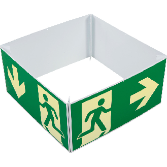 Set von Notausgangswürfeln, langnachleuchtend-Beschreibung lesen