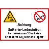 Hinweisschild Batterieladestation im Umkreis..., Folie, selbstklebend, 300x200mm Hinweisschild Batterieladestation im Umkreis..., Folie, selbstklebend, 300x200mm