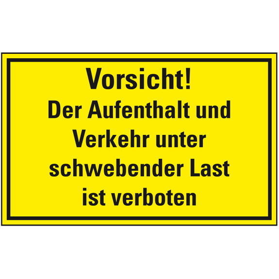 Hinweisschild Vorsicht! Aufenthalt und Verkehr unter..., 300x200mm, Aluminium Hinweisschild Vorsicht! Aufenthalt und Verkehr unter..., 300x200mm, Aluminium-Beschreibung lesen