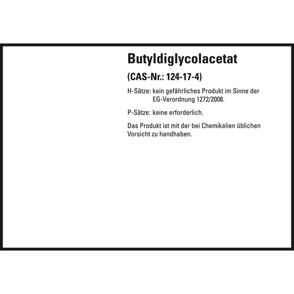 GHS-Etikett Butyldiglycolacetat, GefStoffV/GHS/CLP, Folie, 105x148mm, 4/Bogen GHS-Etikett Butyldiglycolacetat, GefStoffV/GHS/CLP, Folie, 105x148mm, 4/Bogen-Beschreibung lesen