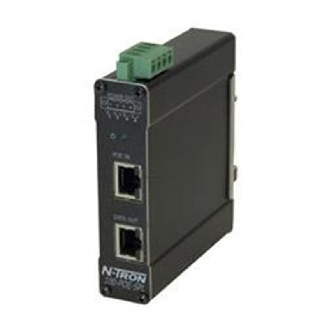 Séparateur PoE non géré 2p 2xRJ45 10/100 (1 PoE) 24VDC, rail DIN - 100-POE-SPL 24-Lire la description