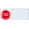 Kabelprüfplakette Elektro-Check, 25-30, rot, Folie, selbstkl., 20x100mm, 8/Bogen